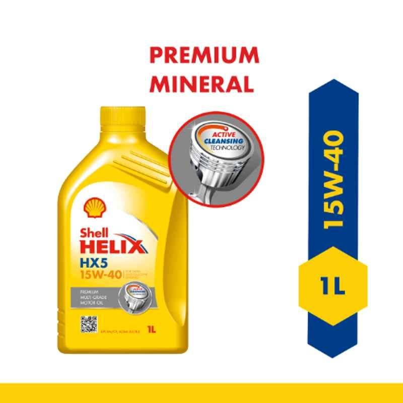 Shell 1L Helix HX5 15W-40 API SN Premium Mineral Engine Oil