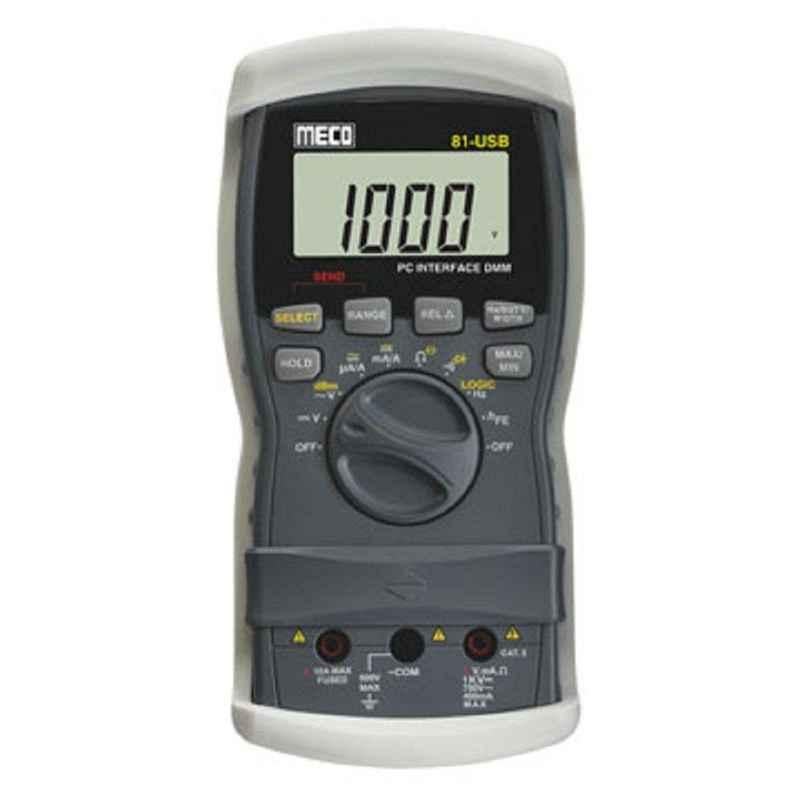 Meco 81-USB Digital Multimeter with PC Interface & Data Logging Software