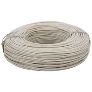 KEI 0.75 Sqmm Copper Single Core White PVC Unshielded Flexible-FRLS Wire Cable, Length: 100 m