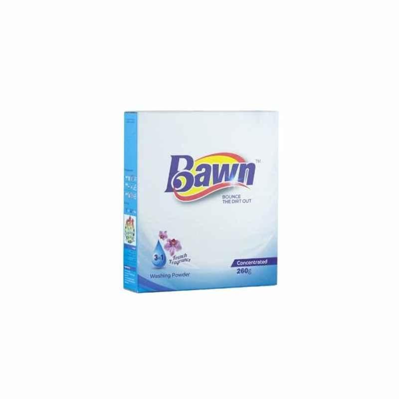 Bawn 3 in 1 Concentrated Washing Powder, French Fragrance, 260gm, 24 Pcs/Carton