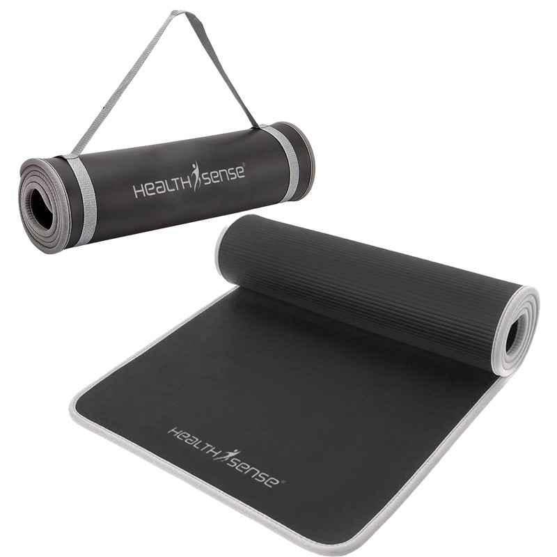 Buy HealthSense 61x183cm NBR Yoga Mat with Carry Strap, YS-NBR-YM602 Online  At Price ₹1486