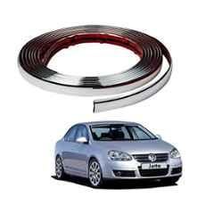 Kozdiko 20m 14mm Silver Car Side Window Chrome Beading Roll for Volkswagen Old Jetta (2008-2015)