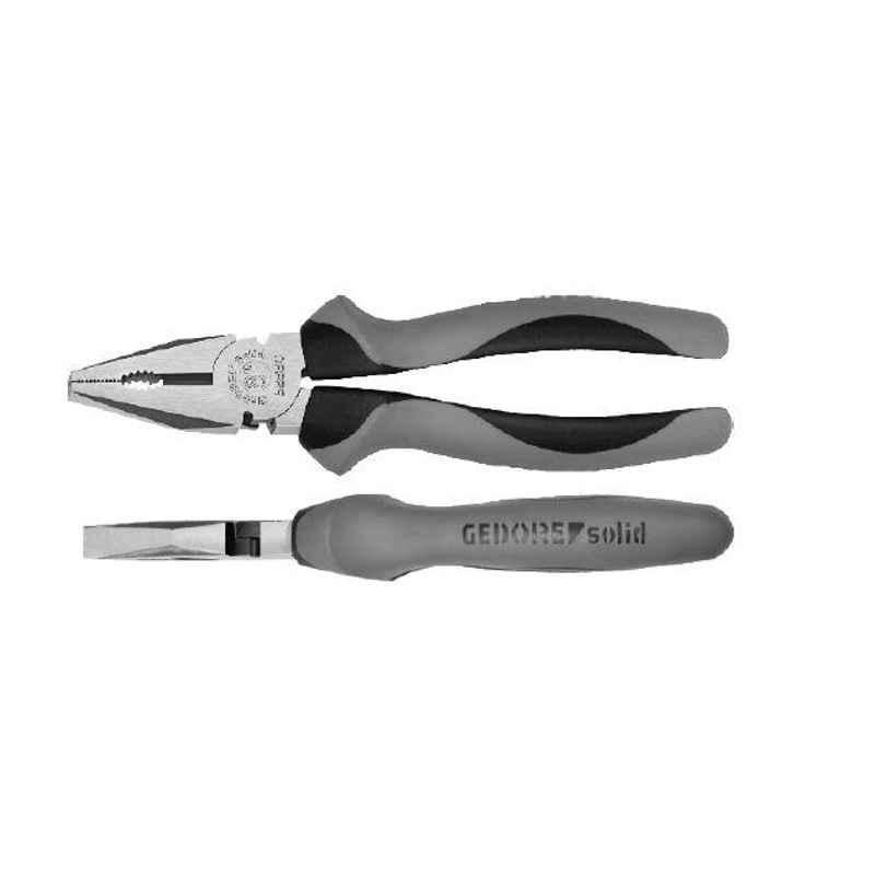 Gedore Solid 200mm Forged Steel Combination Plier, S28302200