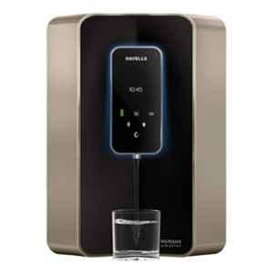 Havells Digitouch Alkaline 6 Litre 60W 7 Stage RO+UV Plastic Champagne & Black Water Purifier, GHWRZDI015