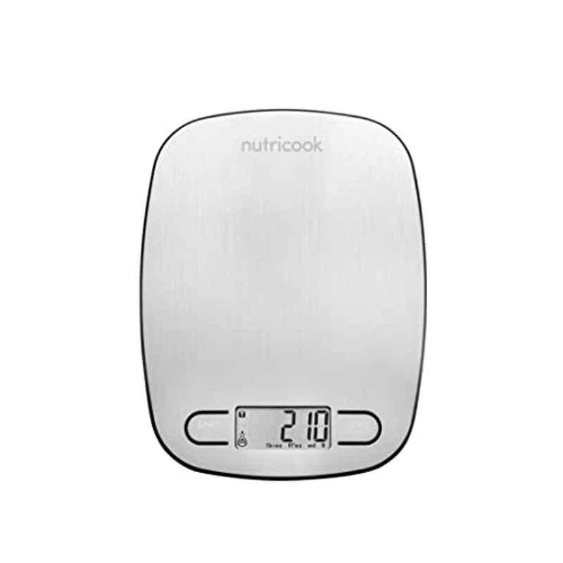 Nutricook KT620 5kg Stainless Steel & Plastic Silver Digital Kitchen Scale