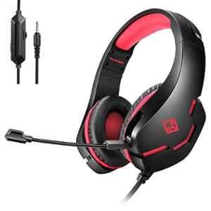 Cosmic Byte Black & Red Stardust Headset with Flexible Mic