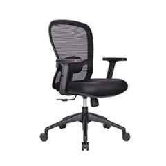 Shradha 55x50x71cm Nylon Black Medium Back Office Chair
