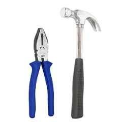 JetFire Alloy Steel Multicolour Combination Cutting Plier & Claw Hammer Tool Combo