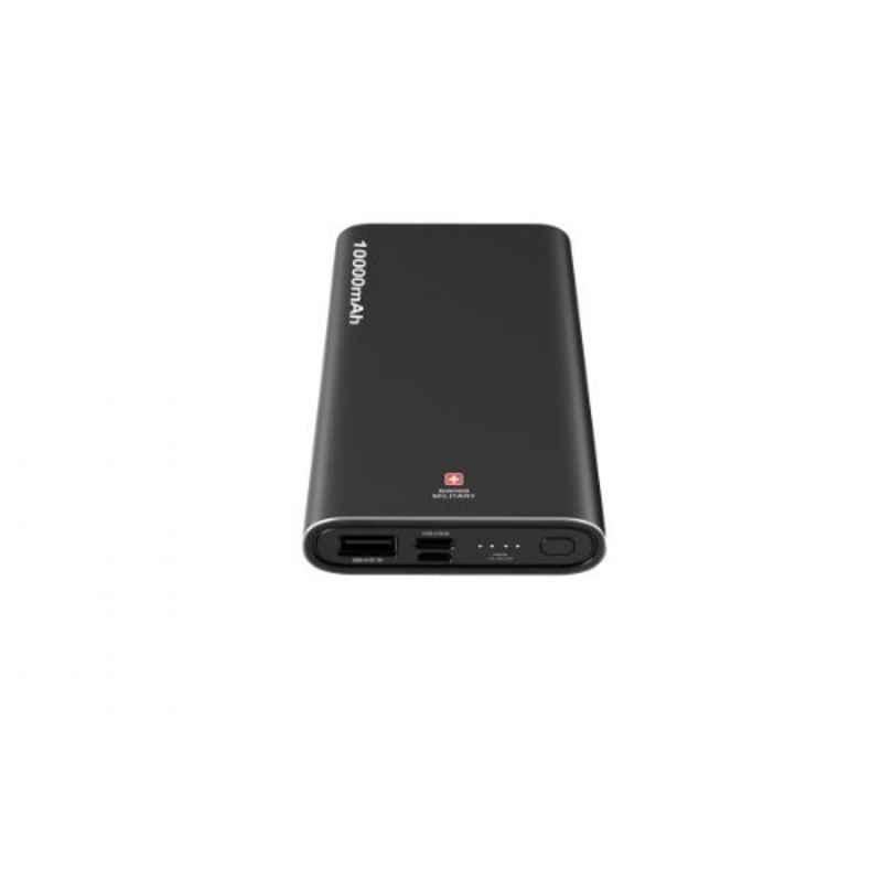 Swiss Military Chandoline 10000mAh Black Power Pack, SM-PB-CD1-10K-BLK