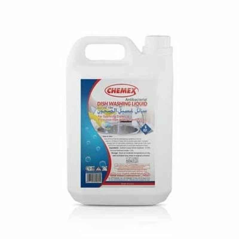 Chemex Anti Bacterial Dish Wash Liquid Cleaner, 5 L, 4 Pcs/Pack