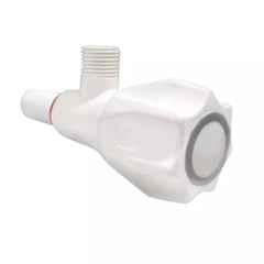 Fastgear Plastic White Chrome Finish Angle Valve, FG1186