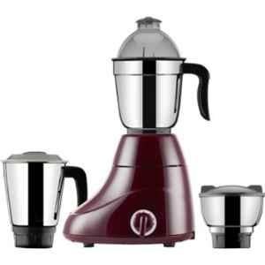 Butterfly Ivory 600W ABS Maroon Mixer Grinder with 3 Jars