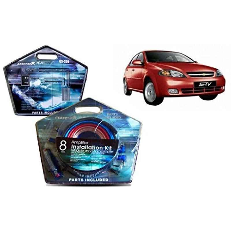 Auto Pearl Geestar Plus 8 Guage 2 Channel Amplifier Full Installation Kit for Chevrolet Optra SRV, GS-208
