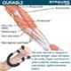 Strauss 145x26cm Stainless Steel Silver Adjustable Wrist & Forearm Strengthener, ST-1501