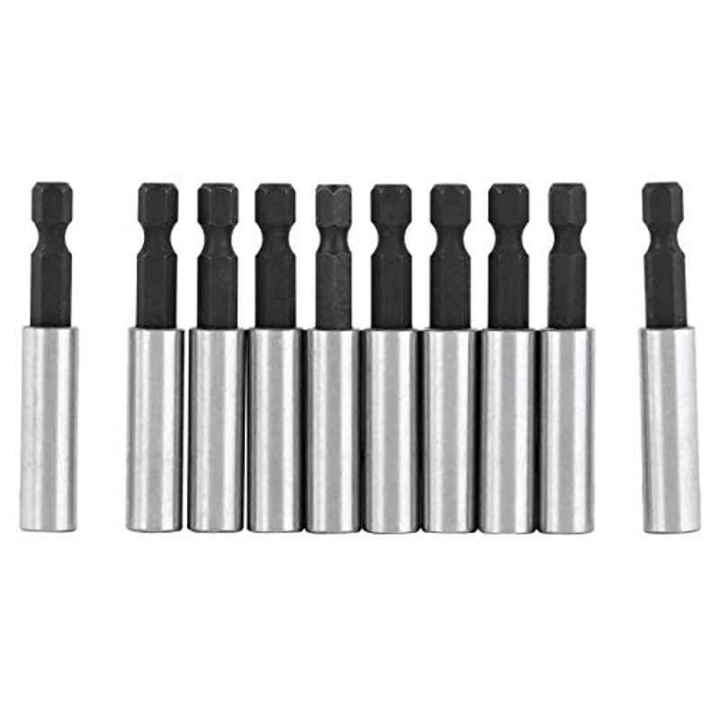 5mm Iron Silver Drill Bit Extension (Pack of 10)