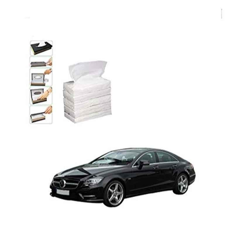 Kozdiko 100 Pulls Dispenser Box Refiller Tissue Paper with 200 Sheets for Mercedes Benz CLS-Class (Pack of 5)