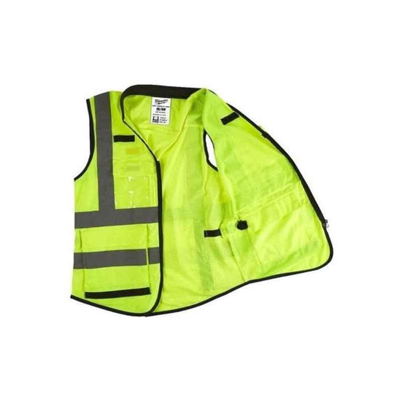 Milwaukee Yellow & Grey Hi-Visibility Vest, 4932471895, Size: Small