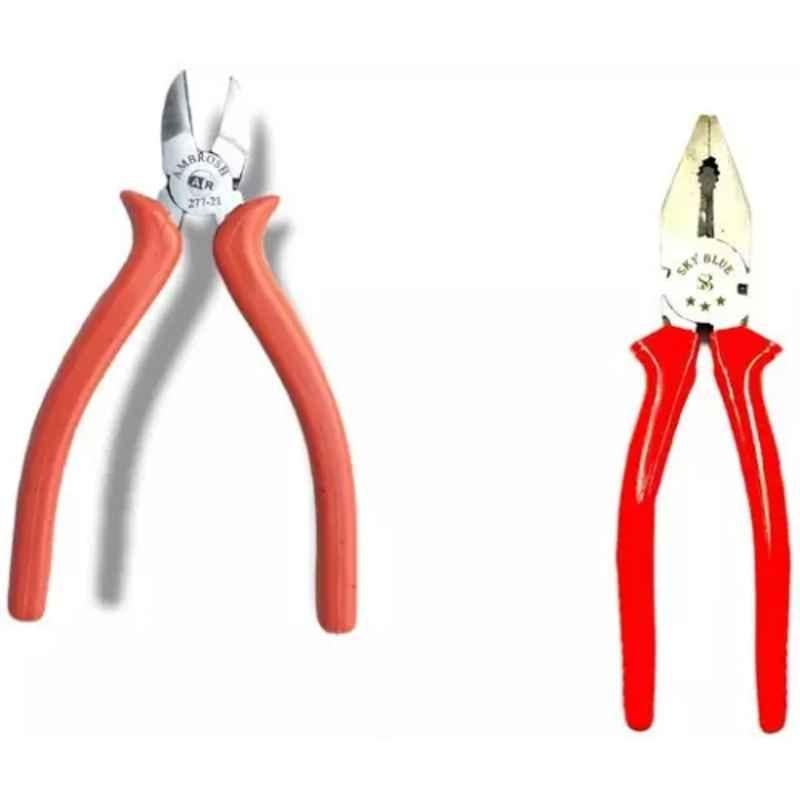 Sky Blue 2 Pcs 7.8 inch Stainless Steel Groove Plier Combo, SBE_PLIER_0382