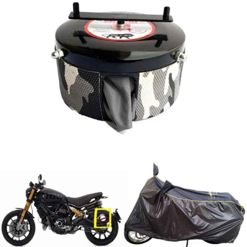 Buy Bike Blazer Gun Metal Black Nylon Taffeta Universal Size Semi Automatic Bike Body Cover for Ducati Scrambler Icon Scrambler Nightshift Online At Price 888