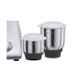 Bajaj Popular 450W White & Grey Mixer Grinder with 3 Jars