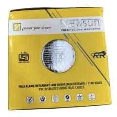 Newsun 6 Sqmm PVC Insulated Copper FRLS House Wire, Length: 90 m