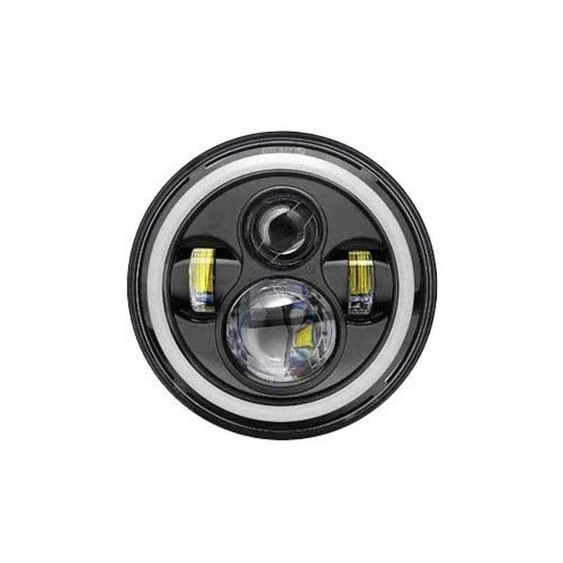 Universal 7'' LED Headlight H4 High Low Beam Round Cars Running
