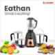 Candes Eathan 900W Stainless Steel Black & Gold Mixer Grinder with 4 Jars