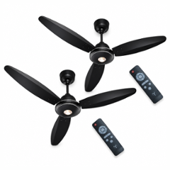 Activa Gracia 28W 390rpm 3 Blade Smoke Brown BLDC Ceiling Fan with Remote & 5 Years Warranty, Sweep: 1200 mm (Pack of 2)