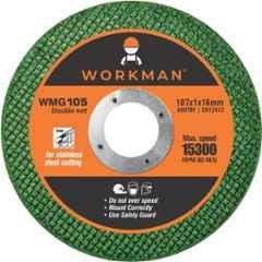Workman 4 inch Green Double Net Cut off Wheels for Metal & Stainless Steel Cutting, WMG105 (Pack of 25)