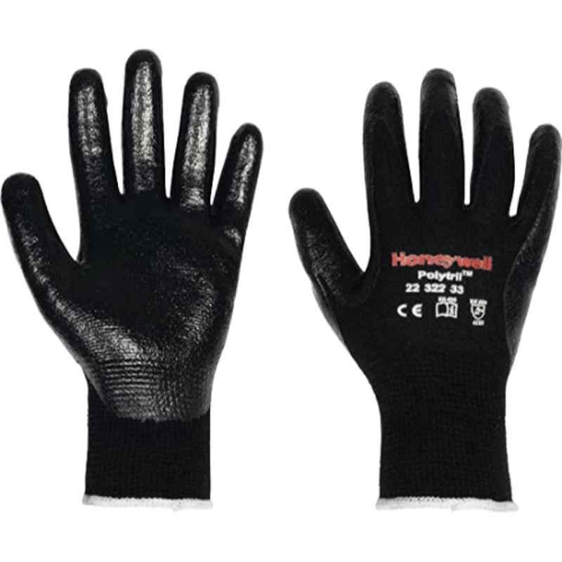 Honeywell 2232233-10 Nitrile Coating Polytril Mix Safety Work Gloves, Size: 10