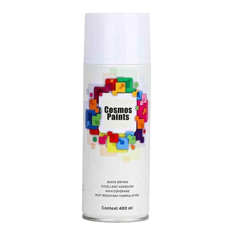 Cosmos 400ml Matt White Spray Paint, 1007