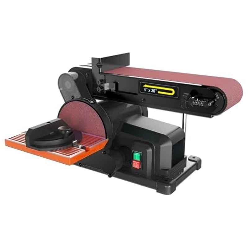 Nutronics 6 inch 500W 2980rpm Metal Electric Belt Grinder Sander for Workshop, Wood & DIY Projects, NS-DS-500