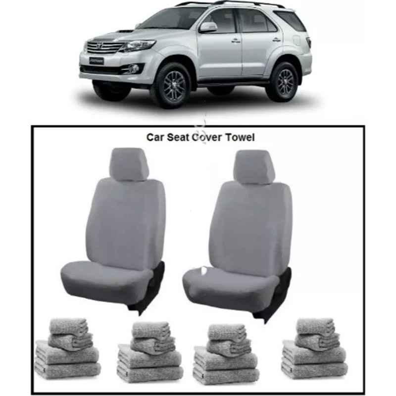 Oscar Grey Aut-Sn-4429 Towel 1 Pcs\\Set Toyota Fortuner Car Seat Cover