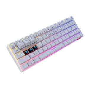 Portronics Hydra 10 White & Blue Mechanical Wireless Keyboard with 16.8 Million RGB Colour Lights & Type-C Charging, POR 1880