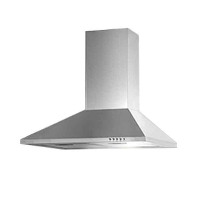 Kaff Base LX 60 SS 60cm 700Nmᶾ/h Aluminum Filter Stainless Steel Finish Chimney