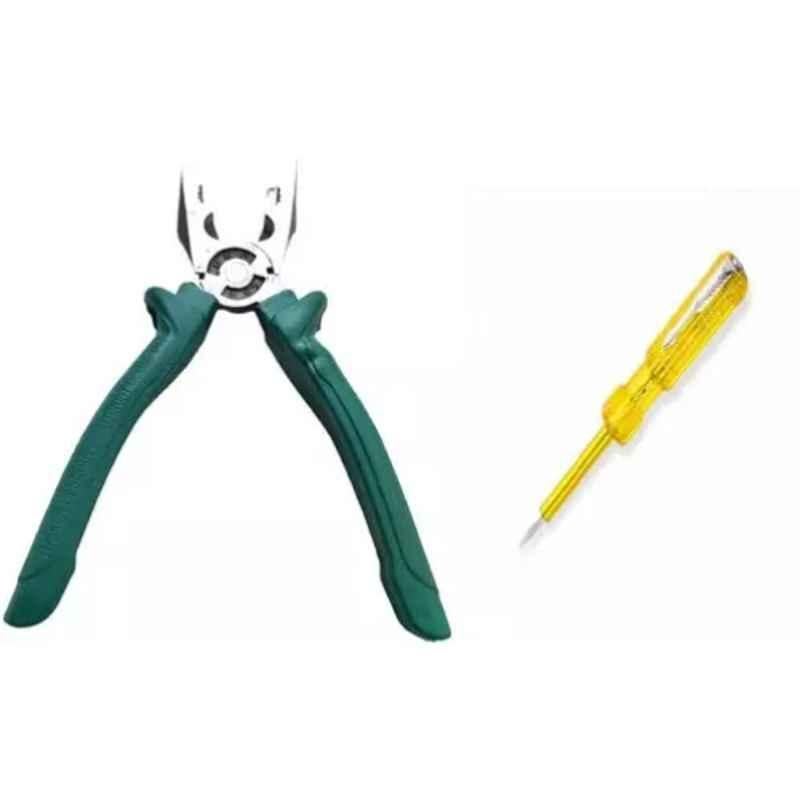 Sky Blue 2 Pcs 7.8 inch Lineman Plier Combo, SBE_PLIER_COMBO_MOD_01158