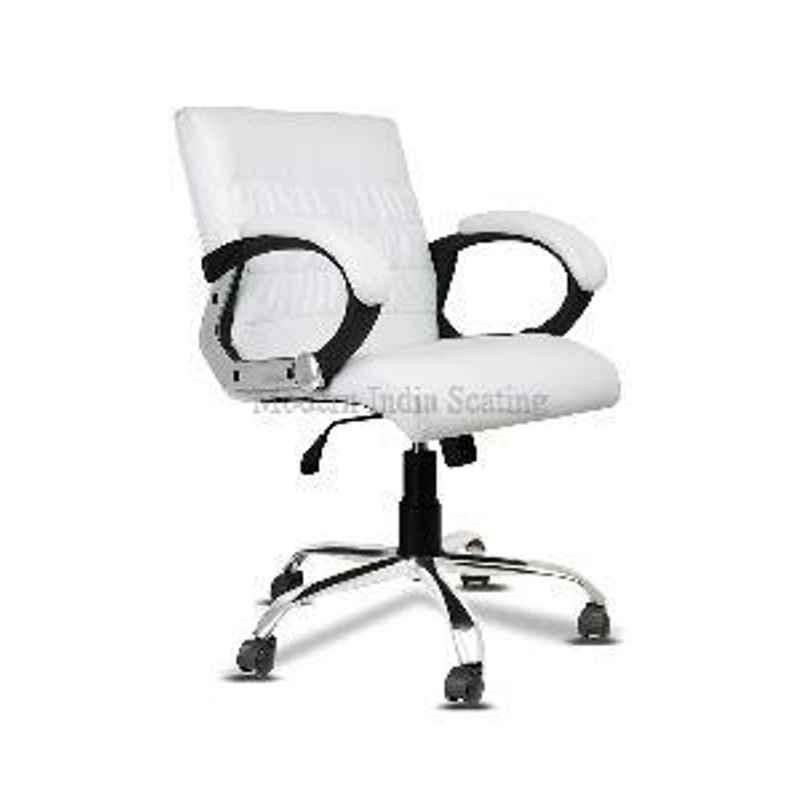 Divano White PU Leatherette Office Chair MI22