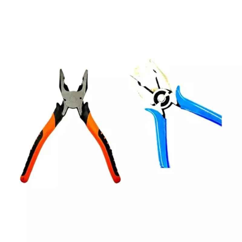 Sky Blue 2 Pcs 7.8 inch Lineman Plier Combo, SBE_PLIER_COMBOS_COMBO_567