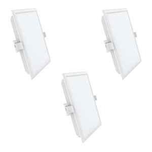 Fybros Cube 15W Polycarbonate Cool White Square Sleek LED Panel Light, FLS5172C (Pack of 3)