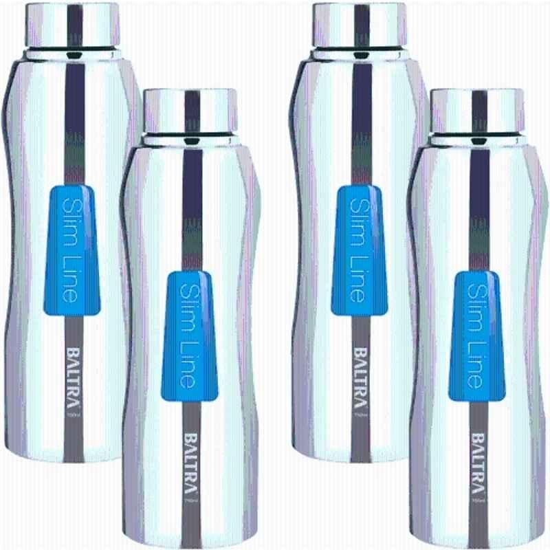 Baltra Fogg 750ml Stainless Steel Silver Water Bottle, BSL-291 (Pack of 4)