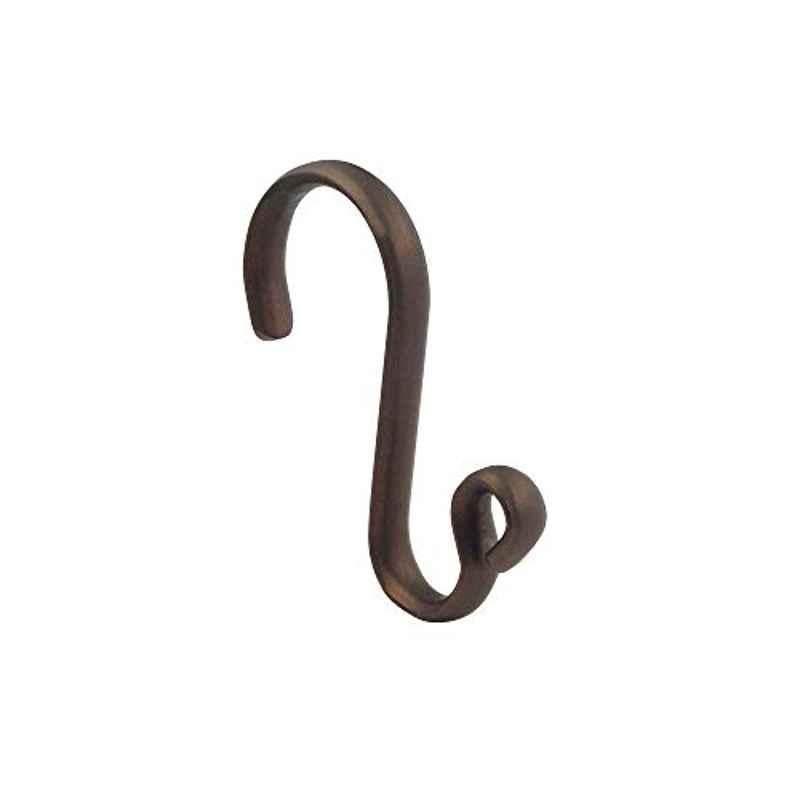 iDesign Axis 55979 Alloy Steel Bronze Shower Curtain Hooks (Pack of 12)