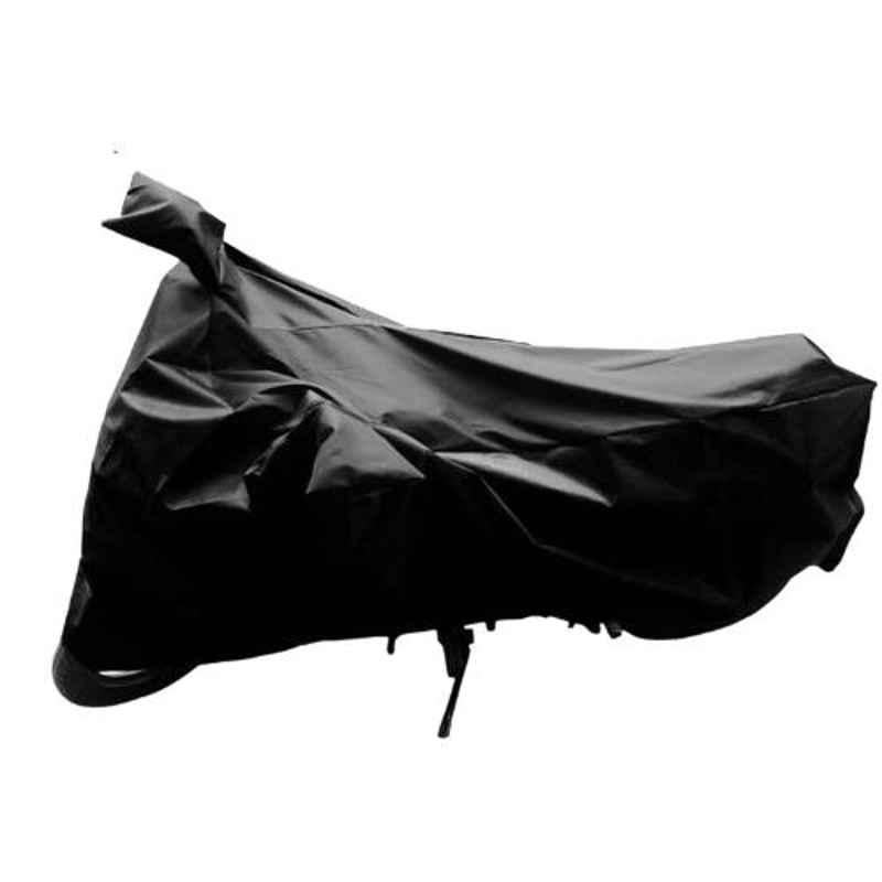 Mobidezire Polyester Black Bike Body Cover for Hero HF Deluxe (Pack of 10)