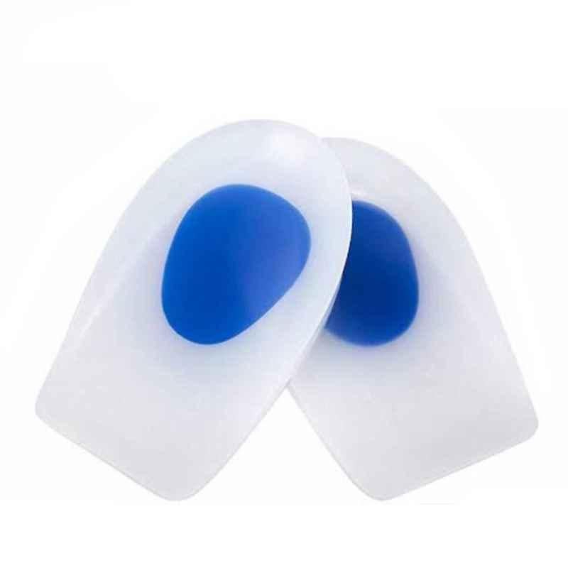 Fidelis Healthcare White & Blue Heel Cushion, FA050-1007, Size: S