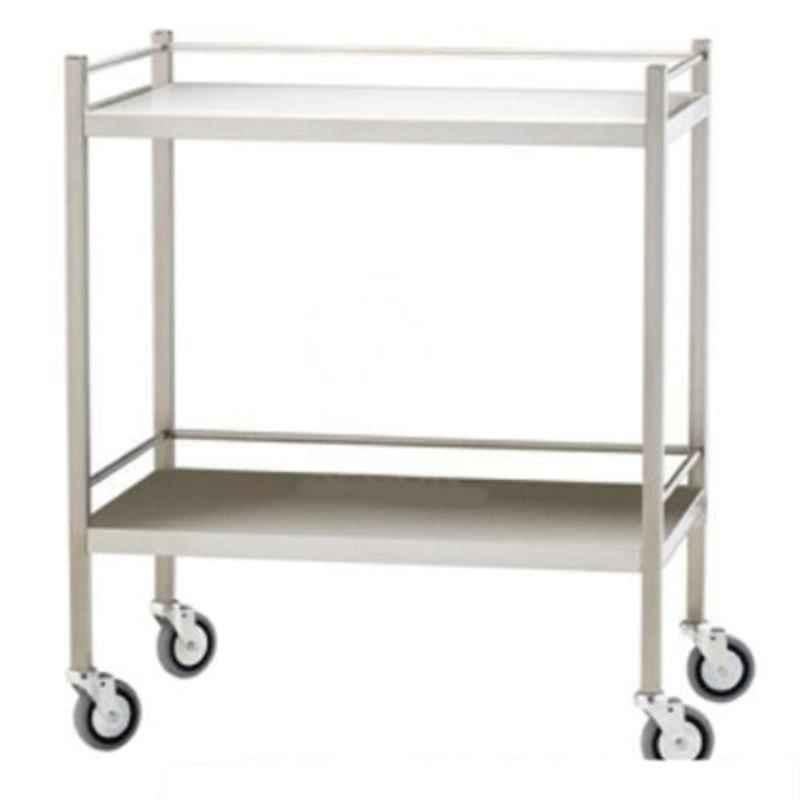 Yes Kay Mild Steel Powder Coated 2 Shelves Instrument Trolley