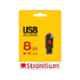 Strontium Pollex 8GB Black & Red Usb 2.0 Flash Drive, SR8GRDPOLLEX