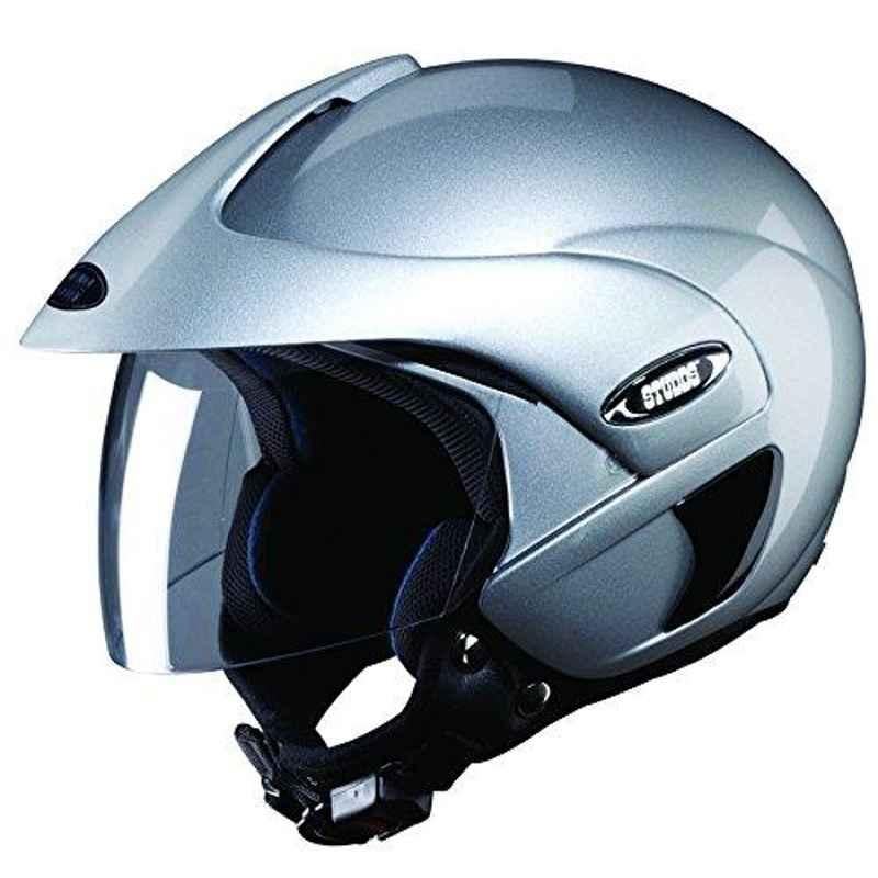 Studds Marshall Silver & Grey Full Face Helmet, Size: XL