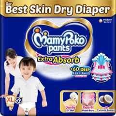 Mamy Poko 52 Pcs Extra Absorb Diapers Pant Packet, Size: XL