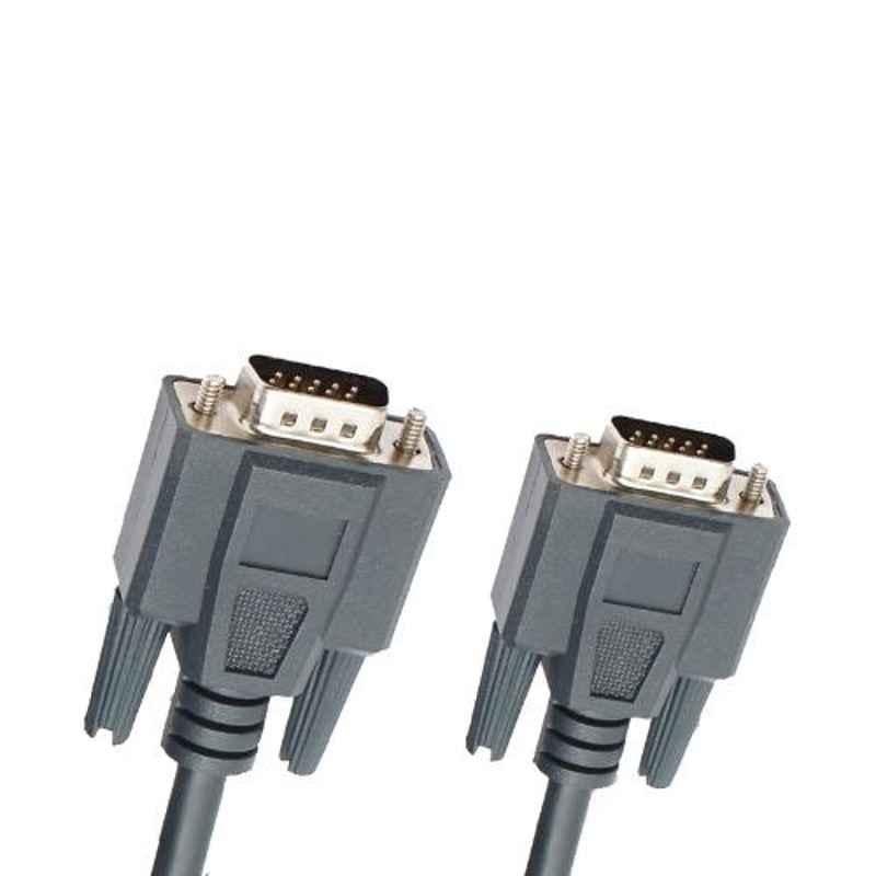 Logic GrandLogic Professional 3m PVC & Copper Grey Male to Male VGA AV Cable, GL-PR-V3MM