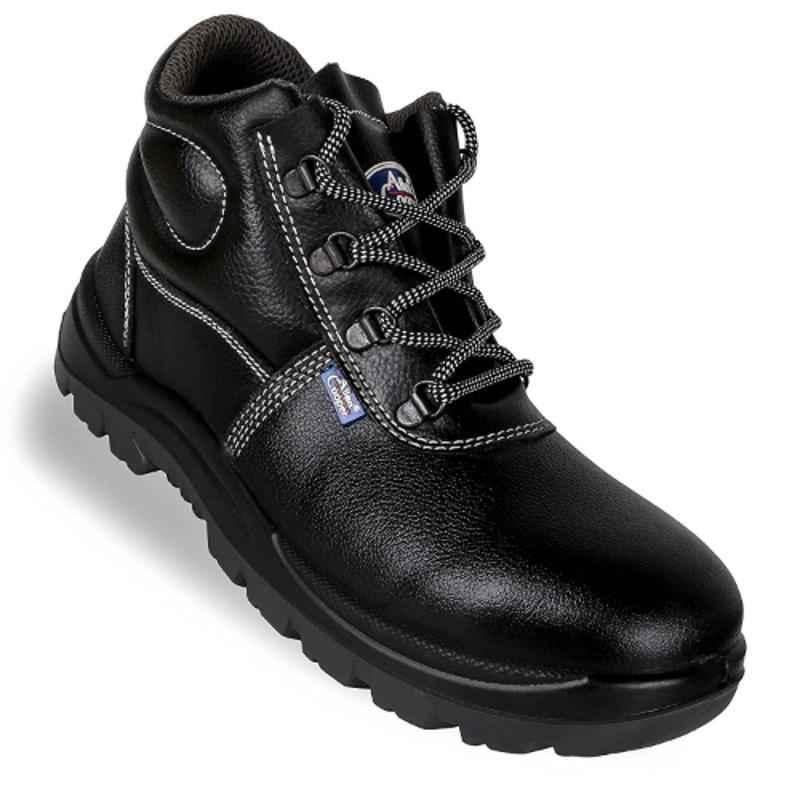 Allen Cooper AC 1008 Antistatic Steel Toe Black & Grey Work Safety Shoes, Size: 12
