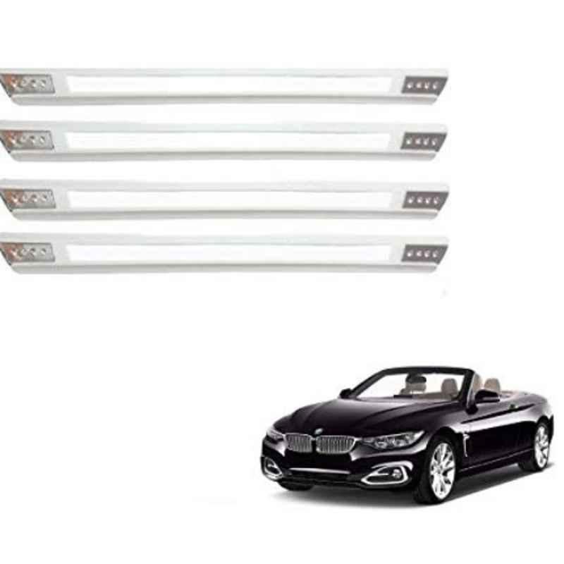 Kozdiko 4 Pcs Designer White Dotted Bumper Protector Set for BMW 4 Series